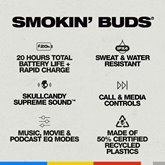 Skullcandy Smokin’ Buds in-ear oordopjes - Matcha 6