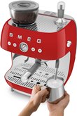 SMEG EGF03RDEU Handmatige Espressomachine 50's Style - Rood  5
