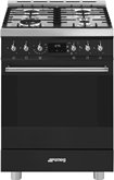 SMEG C6GMMBNLK2 Classici Gasfornuis met Elektrische Oven - Mat Zwart 1