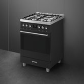 SMEG C6GMMBNLK2 Classici Gasfornuis met Elektrische Oven - Mat Zwart 4
