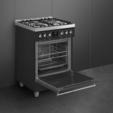 SMEG C6GMMBNLK2 Classici Gasfornuis met Elektrische Oven - Mat Zwart 5