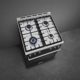 SMEG C6GMMBNLK2 Classici Gasfornuis met Elektrische Oven - Mat Zwart 6