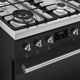 SMEG C6GMMBNLK2 Classici Gasfornuis met Elektrische Oven - Mat Zwart 7