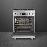 SMEG C6GMXNLK2 Classici Gasfornuis met Elektrische Oven - RVS  2