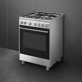 SMEG CX61GMXNLK Classici Esthetisch Fornuis met Gaskookplaat - 60 x 60 cm  2