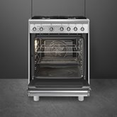 SMEG CX61GMXNLK Classici Esthetisch Fornuis met Gaskookplaat - 60 x 60 cm  3
