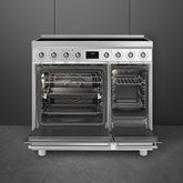 SMEG C92IPX2 Classici Esthetisch Fornuis met Inductiekookplaat - 90 x 60 cm - RVS 2