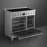 SMEG C92IPX2 Classici Esthetisch Fornuis met Inductiekookplaat - 90 x 60 cm - RVS 5
