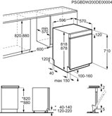 AEG FUS5360CZM 6000 SERIE Inbouw Vaatwasser 2