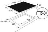 ETNA KIF5580ZT Inbouw Inductiekookplaat 2