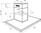 Inventum AKB6015ZWA Afzuigkap - Blokschouw - 60 cm 2