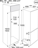 ATAG KS37194DNXL Inbouw Koel-vriescombinatie 2