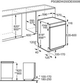 AEG FES5368XZM 6000 SatelliteClean Serie inbouw vaatwasser 2