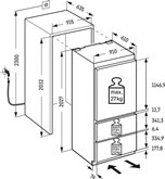 Liebherr ECBNe 8871/617 Peak inbouw koel-vriescombinatie 2