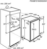 AEG TAB6L88EF Inbouw Vriezer 2
