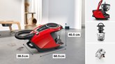 BOSCH BGS7PET1 Serie 8 ProAnimal Stofzuiger zonder Zak - Rood 2