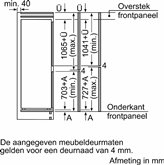 BOSCH KIN86ADB0 Serie 6 Inbouw Koel-vriescombinatie 16
