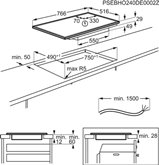AEG TK85IM0FXB 6000 MultipleBridge Inbouw Inductiekookplaat 2