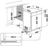 Whirlpool WBC 3C26 X geintegreerde vaatwasser 2