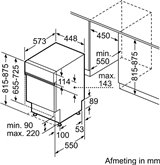 Siemens SR55ZS10ME iQ500 geïntegreerde vaatwasser 2