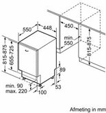 BOSCH SPV2HKX42E Serie 2 Inbouw Vaatwasser 2