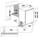 Whirlpool WIO 3T133 PLE volledig geintegreerde vaatwasser 2