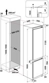 Whirlpool WHC20 T352 inbouw koelvriescombinatie 2