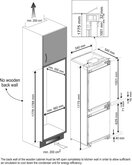 Beko BCNA275E4FN inbouw koelvriescombinatie 2