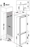 Whirlpool WHC18 T323 inbouw koelvriescombinatie 2