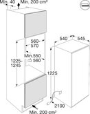 ETNA KKS5122 inbouw sleepdeur koelkast 2