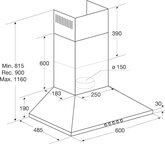 ETNA AP460RVS Schouwkap - Afzuigkap - 60 cm - RVS 2