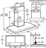 AEG DBE3651R 6000 Serie Extractiontech schouwafzuigkap 60 cm 2