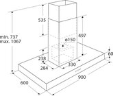 ETNA ABE590RVS eiland afzuigkap 2