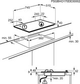 AEG HGB75520SM gaskookplaat 2