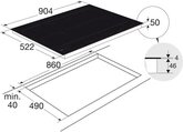 ATAG HI29672SV Inductiekookplaat met Celcius Cooking - 90 cm 2