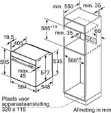 BOSCH HBG7721B1 Serie 8 Inbouwoven 2