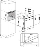 Whirlpool W7 MW461 NB inbouw combimagnetron 2