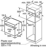 BOSCH HSG7364B1 Serie 8 Inbouwoven met Stoom 2