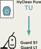 Miele TU Allergy XL HyClean Pure Allergy XL-Pack HyClean Pure Stofzuigerzakken 4