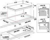 Whirlpool WEX9024DCFF2 Inbouw Inductiekookplaat 2