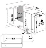 Whirlpool WH6IB14BN7S1S Inbouw Vaatwasser  2