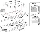 Whirlpool WTX6019DCF Inbouw Inductiekookplaat 2