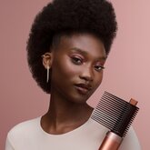 Dyson Airwrap Co-anda 2x Curly & Coily Amber Silk - Pink Champagne  6