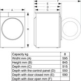 Hisense DH5I804BWCD Warmtepompdroger 7