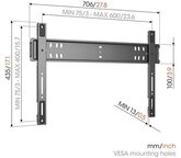 Vogels TVM5705 I Platte TV beugel I 401-110" 1