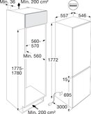 ATAG KDC9178NC Inbouw Koel-vriescombinatie  2