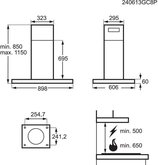AEG GI87D91CB 8000 AuroraTech Eilandafzuigkap 2