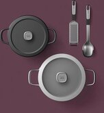 BergHOFF LEO Graphite Kookpan met Deksel - 20cm  2