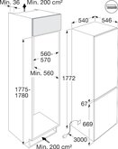 ATAG KSC8178ND Inbouw Koel-vriescombinatie 2