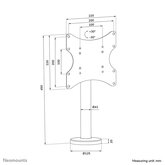 Neomounts DS42-430BL12 TV standaard 23-43"- bolt-down - zwenkbaar 19